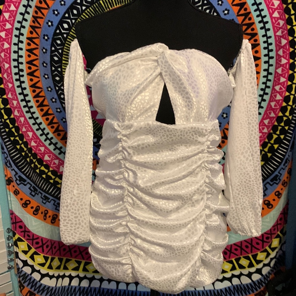 Women’s white party dress